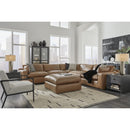  Manufacturer Color_Caramel  -- Signature Design by Ashley Emilia Leather Match Ottoman IMAGE 8