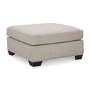  Manufacturer Color_Pebble  -- Signature Design by Ashley Mahoney Fabric Ottoman IMAGE 1