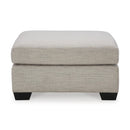  Manufacturer Color_Pebble  -- Signature Design by Ashley Mahoney Fabric Ottoman IMAGE 2