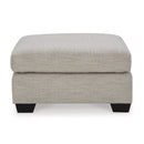  Manufacturer Color_Pebble  -- Signature Design by Ashley Mahoney Fabric Ottoman IMAGE 3