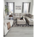  Manufacturer Color_Pebble  -- Signature Design by Ashley Mahoney Fabric Ottoman IMAGE 8