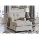  Manufacturer Color_Pebble  -- Signature Design by Ashley Mahoney Fabric Chaise IMAGE 5