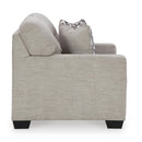  Manufacturer Color_Pebble  -- Signature Design by Ashley Mahoney Stationary Fabric Loveseat IMAGE 3