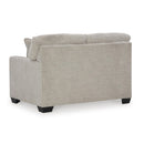  Manufacturer Color_Pebble  -- Signature Design by Ashley Mahoney Stationary Fabric Loveseat IMAGE 4