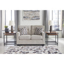  Manufacturer Color_Pebble  -- Signature Design by Ashley Mahoney Stationary Fabric Loveseat IMAGE 5