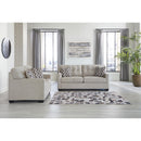  Manufacturer Color_Pebble  -- Signature Design by Ashley Mahoney Stationary Fabric Loveseat IMAGE 6