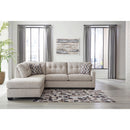  Manufacturer Color_Pebble  -- Signature Design by Ashley Mahoney Fabric 2 pc Sectional IMAGE 2