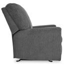  Manufacturer Color_Pewter  -- Signature Design by Ashley Rannis Rocker Fabric Recliner IMAGE 4