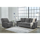  Manufacturer Color_Pewter  -- Signature Design by Ashley Rannis Rocker Fabric Recliner IMAGE 8