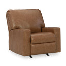  Manufacturer Color_Caramel  -- Signature Design by Ashley Bolsena Rocker Leather Match Recliner IMAGE 1