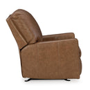  Manufacturer Color_Caramel  -- Signature Design by Ashley Bolsena Rocker Leather Match Recliner IMAGE 4