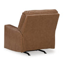  Manufacturer Color_Caramel  -- Signature Design by Ashley Bolsena Rocker Leather Match Recliner IMAGE 5