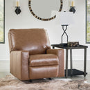 Manufacturer Color_Caramel  -- Signature Design by Ashley Bolsena Rocker Leather Match Recliner IMAGE 6