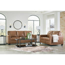  Manufacturer Color_Caramel  -- Signature Design by Ashley Bolsena Stationary Leather Match Loveseat IMAGE 10