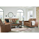  Manufacturer Color_Caramel  -- Signature Design by Ashley Bolsena Stationary Leather Match Loveseat IMAGE 13