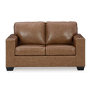 Manufacturer Color_Caramel  -- Signature Design by Ashley Bolsena Stationary Leather Match Loveseat IMAGE 2