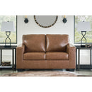  Manufacturer Color_Caramel  -- Signature Design by Ashley Bolsena Stationary Leather Match Loveseat IMAGE 5
