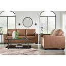  Manufacturer Color_Caramel  -- Signature Design by Ashley Bolsena Stationary Leather Match Loveseat IMAGE 7