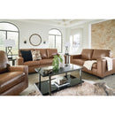  Manufacturer Color_Caramel  -- Signature Design by Ashley Bolsena Stationary Leather Match Loveseat IMAGE 8