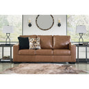  Manufacturer Color_Caramel  -- Signature Design by Ashley Bolsena Stationary Leather Match Sofa IMAGE 5