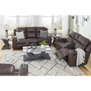  Manufacturer Color_Umber  -- Signature Design by Ashley Lavenhorne Rocker Leather Look Recliner IMAGE 10