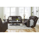  Manufacturer Color_Umber  -- Signature Design by Ashley Lavenhorne Rocker Leather Look Recliner IMAGE 12