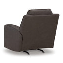  Manufacturer Color_Umber  -- Signature Design by Ashley Lavenhorne Rocker Leather Look Recliner IMAGE 6