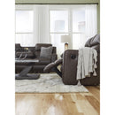  Manufacturer Color_Umber  -- Signature Design by Ashley Lavenhorne Reclining Leather Look Sofa IMAGE 12