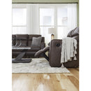 Manufacturer Color_Umber  -- Signature Design by Ashley Lavenhorne Reclining Leather Look Sofa IMAGE 13