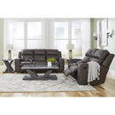 Manufacturer Color_Umber  -- Signature Design by Ashley Lavenhorne Reclining Leather Look Sofa IMAGE 15