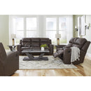  Manufacturer Color_Umber  -- Signature Design by Ashley Lavenhorne Reclining Leather Look Sofa IMAGE 17