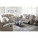  Manufacturer Color_Pebble  -- Lavenhorne 6330794 Double Reclining Loveseat with Console IMAGE 13