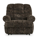  Manufacturer Color_Chocolate  -- Signature Design by Ashley Movie Man Fabric Recliner with Wall Recline IMAGE 3