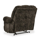  Manufacturer Color_Chocolate  -- Signature Design by Ashley Movie Man Fabric Recliner with Wall Recline IMAGE 5