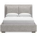 Size_Queen  -- Signature Design by Ashley Cabalynn Upholstered Platform Bed IMAGE 2