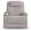  Flexsteel Zecliner 1091-50PH Power Recliner with Power Headrest and Lumbar - Light Grey IMAGE 4