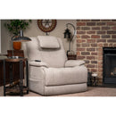  Flexsteel Zecliner 1091-50PH Power Recliner with Power Headrest and Lumbar - Light Grey IMAGE 6