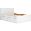  Size_Queen  -- Onita EB9630B12 Queen Panel Platform Bed with 1 Side Storage IMAGE 8