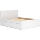  Size_Queen  -- Onita EB9630B16 Queen Panel Platform Bed with 2 Side Storage IMAGE 6