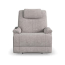  Flexsteel Zecliner 1091-55PH Power Lift Recliner with Power Headrest and Lumbar - Light Grey IMAGE 1