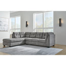  Manufacturer Color_Grey  -- Marleton 55305S1 2 pc Sectional with Chaise IMAGE 3