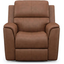  Flexsteel Henry 1041-50PH Power Recliner with Power Headrest & Lumber IMAGE 2