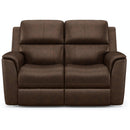  Flexsteel Henry 1041-60PH Power Reclining Loveseat w/ PHRs & Lumbar IMAGE 2