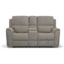  Flexsteel Henry 1041-64PH Power Reclining Console Loveseat w/ PHRs & Lumbar IMAGE 3