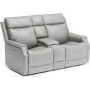  Flexsteel Easton 1520-64PH Pwr Reclining Loveseat w/Console/Pwr Headrests and Lumbar IMAGE 1