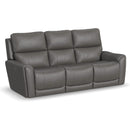  Flexsteel Carter 1587-63PH Power Reclining Sofa with Console and Power Headrests and Lumbar IMAGE 1
