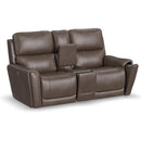  Flexsteel Carter 1587-64PH Power Reclining Loveseat with Console and Power Headrests and Lumbar IMAGE 2