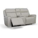  Flexsteel Barnett 1601-64PH Power Reclining Loveseat with Console and Power Headrests and Lumbar IMAGE 2
