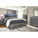  Size_King  -- Lodanna B214B13 King Panel Bed with 2 Storage Drawers IMAGE 11