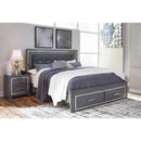  Size_King  -- Lodanna B214B13 King Panel Bed with 2 Storage Drawers IMAGE 1